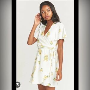 Show Me Your Mumu Floral Wrap Dress M
